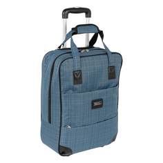 Дорожная сумка унисекс Polar П7095 синяя, клетка, 53x39x20 см