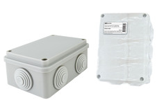 Распаячная коробка ОП 120х80х50мм, крышка, IP55, 6 вх. инд. штрихкод TDM SQ1401-0505