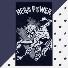 MARVEL Полотенце махровое "Hero power" Человек Паук, 70х130 см, 100% хлопок, 420гр/м2