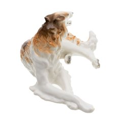 Статуэтка, Raritetus, "Борзая", фарфор, роспись, ЛФЗ, СССР, 1970-1990 гг. Однажды