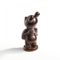 Статуэтка, Raritetus, "Олимпийский Мишка", керамика, глазурь, СССР, 1980-1990 гг. Однажды