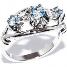 Кольцо с топазами из серебра Silver wings 210578-r-06-88 18