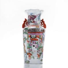 Ваза, Raritetus, напольная с изображением карако, фарфор, роспись, Китай, 1970-1980 гг. Однажды