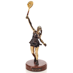Бронзовая статуэтка спортсмена «Теннисистка» Russia The Great