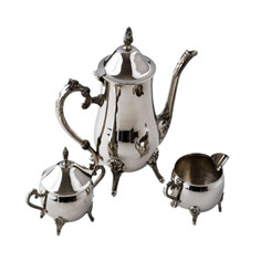 Кофейный сервиз, Raritetus, из 3 предм., металл, серебрение, Западная Европа, 1930-1960 гг Однажды