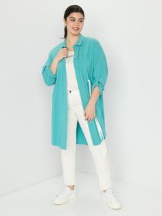 Рубашка женская SAMOON by GERRY WEBER 830015-21200-8560 голубая 50