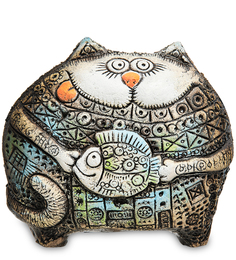 KK- 55 Фигурка "Кот Золотая рота" шамот No Brand