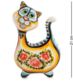 Фигурка Кот-Ватрушка цв. (Гжельский фарфор) ГЛ-515 113-706540 Art East