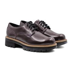 Полуботинки женские Clarks Orianna Derby 26161402 красные 39.5 EU