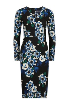 Платье женское SAMANTHA SUNG 89877 синее 2XS