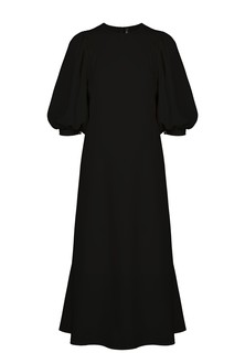 Платье женское Poustovit 131314 черное 40 IT