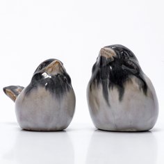 Статуэтка, Raritetus, "Воробушки", керамика, майолика, глазурь, Россия, 1992-2015 гг. Однажды