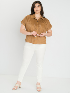 Рубашка женская SAMOON by GERRY WEBER 860029-21301-7120 коричневая 56