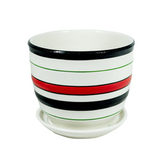 Кашпо для цветов полоски 14*14*12,5 см Rettal