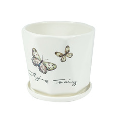 Кашпо для цветов Бабочка 17 см Rettal