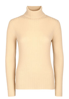 Водолазка женская ALLUDE 128794 бежевая M