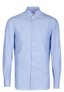 Рубашка мужская ISAIA 88181 синяя 39