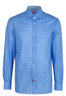 Рубашка мужская ISAIA 110459 голубая 39