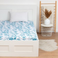 Простыня на резинке Этель 180*200*25 см, "Королевский узор", 100% хлопок,поплин, 125 гр/м2