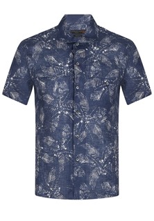 Рубашка мужская Corneliani 103082 синяя 42