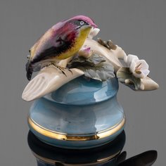 Статуэтка, Raritetus, "Птица на ветке", фарфор, роспись, лепнина, Россия, 2000-2015 гг. Однажды