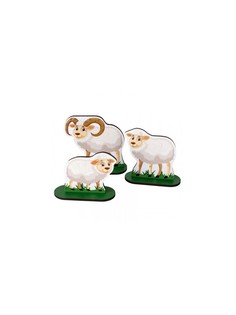 Игровой набор Leader toys Домашние животные №1 - 38 предметов ZOO PARTY деревянные МТ60219 No Brand