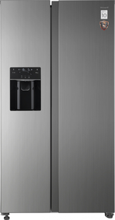 Холодильник Weissgauff WSBS 695 NFX Inverter Ice Maker серебристый