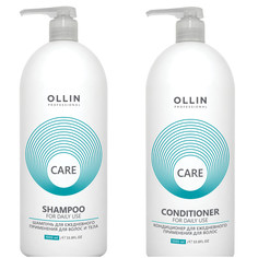 Набор OLLIN Care для ежедневного применения Шампунь 1000мл, Кондиционер 1000мл