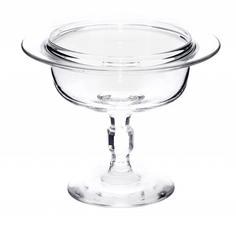 Вазочка (конфетница) на ножке, стекло, Российская Империя, 1880-1917 гг. Однажды