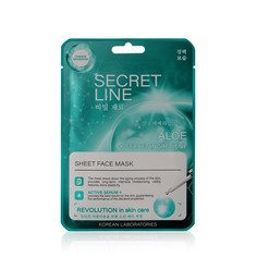 Маска для лица WEIS Secret Line Aloe с алоэ и олигопептидами, 23 г