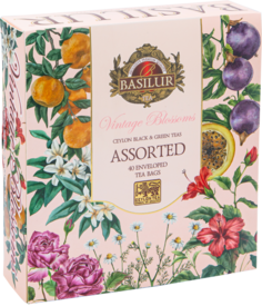 Чай Basilur Винтажные цветы АССОРТИ 40 саше