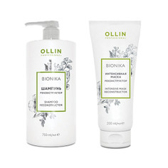 Набор OLLIN BIONIKA Реконструктор Шампунь 750мл, Маска 200мл