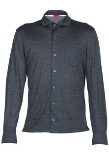Рубашка мужская ISAIA 98683 серая XL