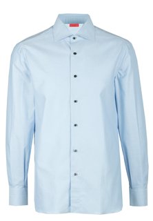 Рубашка мужская ISAIA 88173 голубая 38