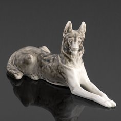 Статуэтка, Raritetus, "Овчарка", фарфор, роспись, ЛФЗ, СССР, 1960-1970 гг. Однажды