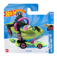 Машинка Hot Wheels коллекционная LETS GO салатовый/фиолетовый HCW76