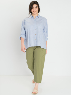 Рубашка женская SAMOON by GERRY WEBER 860036-21210-8582 голубая 44