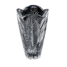 Ваза миниатюрная с рельефным геометрическим декором, стекло, СССР, 1970-1990 гг. Однажды