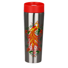 Термокружка вакуумная Забава РК-0404М Жар-птица НЕРЖ. 400мл (24)