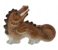 Статуэтка, Raritetus, "Дракон", фарфор, роспись, ЛФЗ, СССР, 1970-1980 гг. Однажды