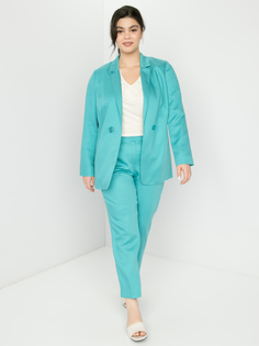 Брюки женские SAMOON by GERRY WEBER 820021-21300-8560 голубые 42