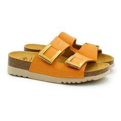 Шлепанцы женские Scholl MONTEREY 2 STRAPS F298431055 оранжевые 37 EU