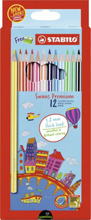 Набор цветных карандашей "Stabilo Swans Premium Editional", 12 цветов