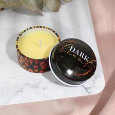 Свеча в железной банке «Dark beauty», аромат апельсин No Brand