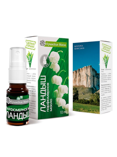 Парфюмерное масло Крымские масла Ландыш, 10 мл спрей 2шт.