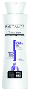 Шампунь для кошек BIOGANCE White Snow для белой и светлой шерсти, 150 мл