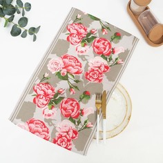 Полотенце 35х60 см, Пятна, лен, вафля, 160 гр/м2, хлопок 100% No Brand