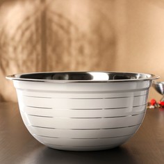 Доляна Миска Доляна light, d=28 см, цвет белый