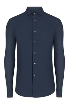 Рубашка мужская Corneliani 130464 синяя 40