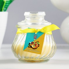 Свеча ароматическая Горшочек 9х7,5см, фруктовая No Brand